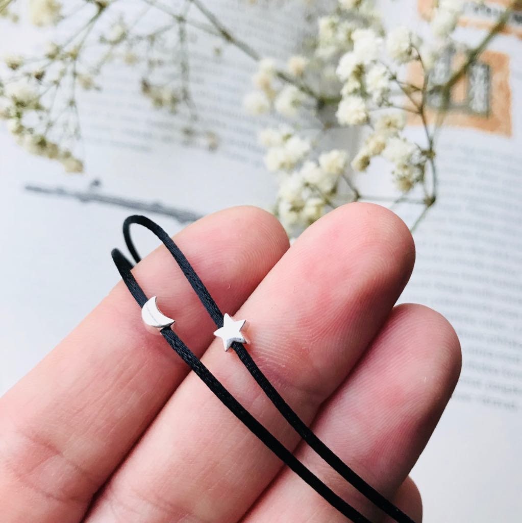 moon and star bracelet set