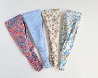 Floral Cotton Head Bandana, Hairband for Girls, Women - Matching Mom & Daughter Headband