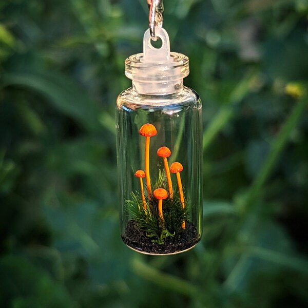 Mushroom Terrarium Bottle Charms (Assorted)