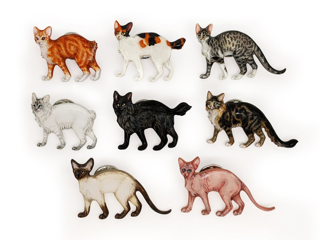 Cat Lapel Pins - Etsy