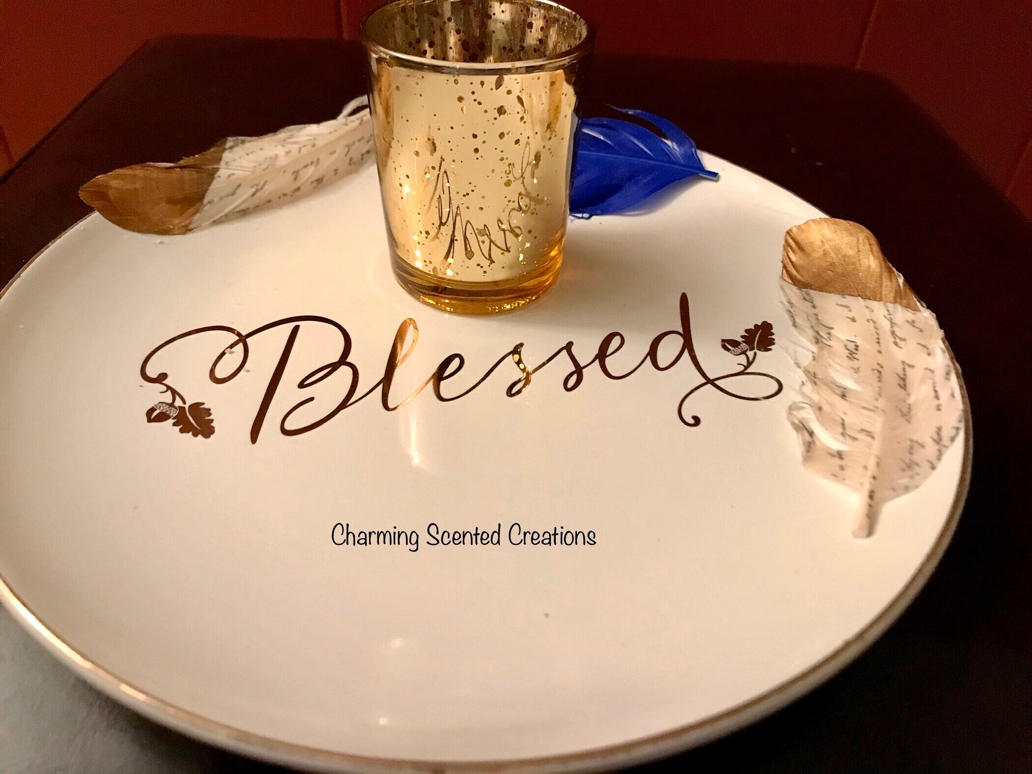 Votive Candle Blessed Centerpiece Etsy