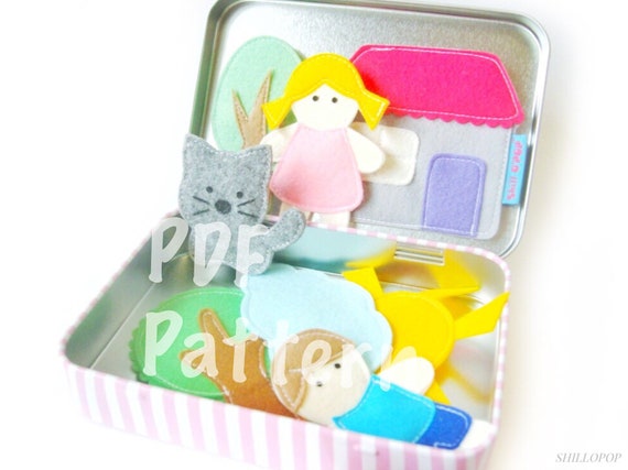 magnetic play set tin