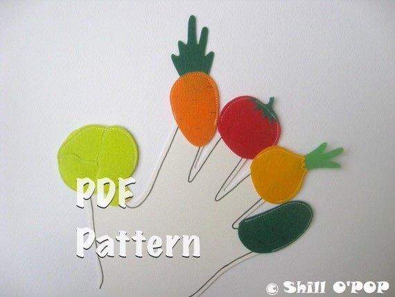 vegetable finger puppets