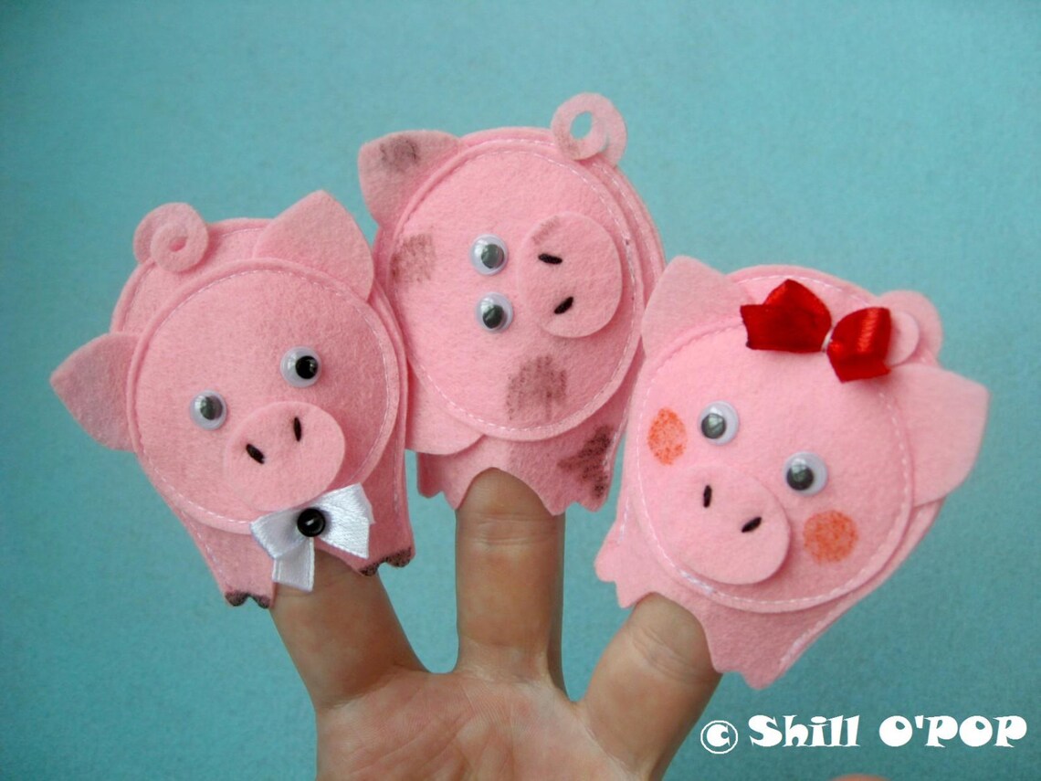 Educational felt finger puppets for nursery and counting Etsy