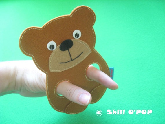 bear finger puppet