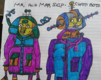 Updated:  An Interview – Kids Ask Questions To A Group Of O. Ship Chat-Bots Robots – A Digital Short Story - See Item Details