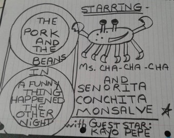 The Pork And The Beans Soap Opera In A Funny Thing Happened The Other Night – A Digital Short Story - Still in Progress - see item details