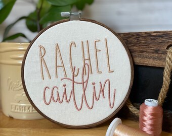 Custom Embroidered Baby Name Announcement | Birth Announcement | Baby Shower Gift | Newborn Photo Prop | Hospital Announcement Sign
