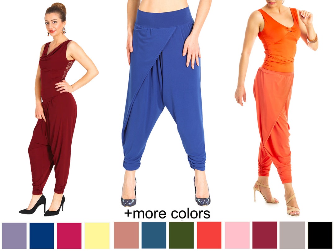 Salsa Dance Pants Argentine Tango Pants Loose Latin Pants Etsy