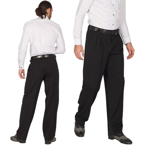 Pantalons de tango argentin pour hommes, pantalons de spectacle de salon de bal, pantalons de danse sociale pour hommes, pantalons de danse salsa pour hommes, pantalons de spectacle latin pour hommes