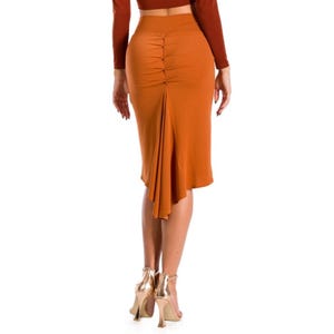 Pencil fishtail Argentine Tango dance skirt