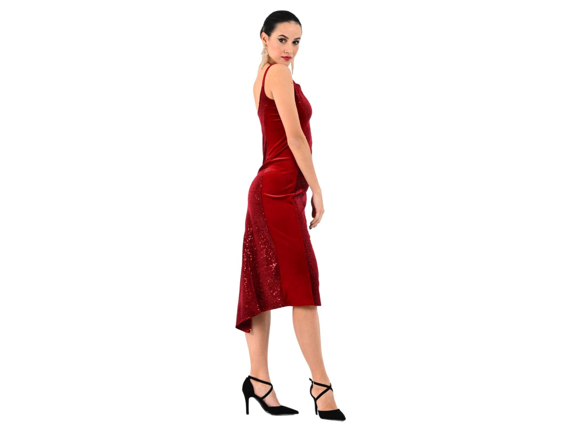 black lace trim satin bodycon dress Black Hourglass Rib Midi Dress main image 1