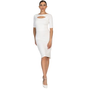 Argentinischer Tango Tanzkleid mit vorderem Schlüsselloch, Stretch Bodycon Rumba Fischschwanzkleid, Latein Übungskleid mit vorderem Ausschnitt