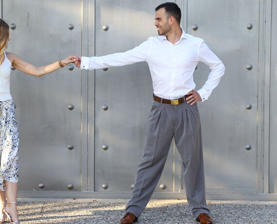 men's formal striped trousers