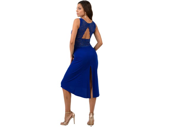 chinese dress ladies Mew Mews Liora Backless Sequin Crystal Maxi Dress in Blue main image 0