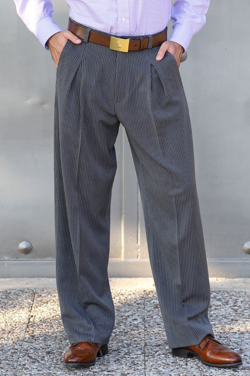 Mens STRETCH 169 Chino Trousers w/Belt FINE RIBBED Cotton Casual Soft Summer 