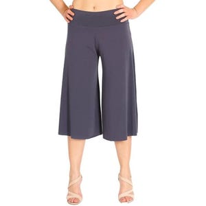 Pantaloni da ballo tango argentino, pantaloni a zampa d&#39;elefante a gamba larga, pantaloni capri larghi, pantaloni da allenamento rumba, pantaloni a zampa d&#39;elefante in jersey, pantaloni milonga