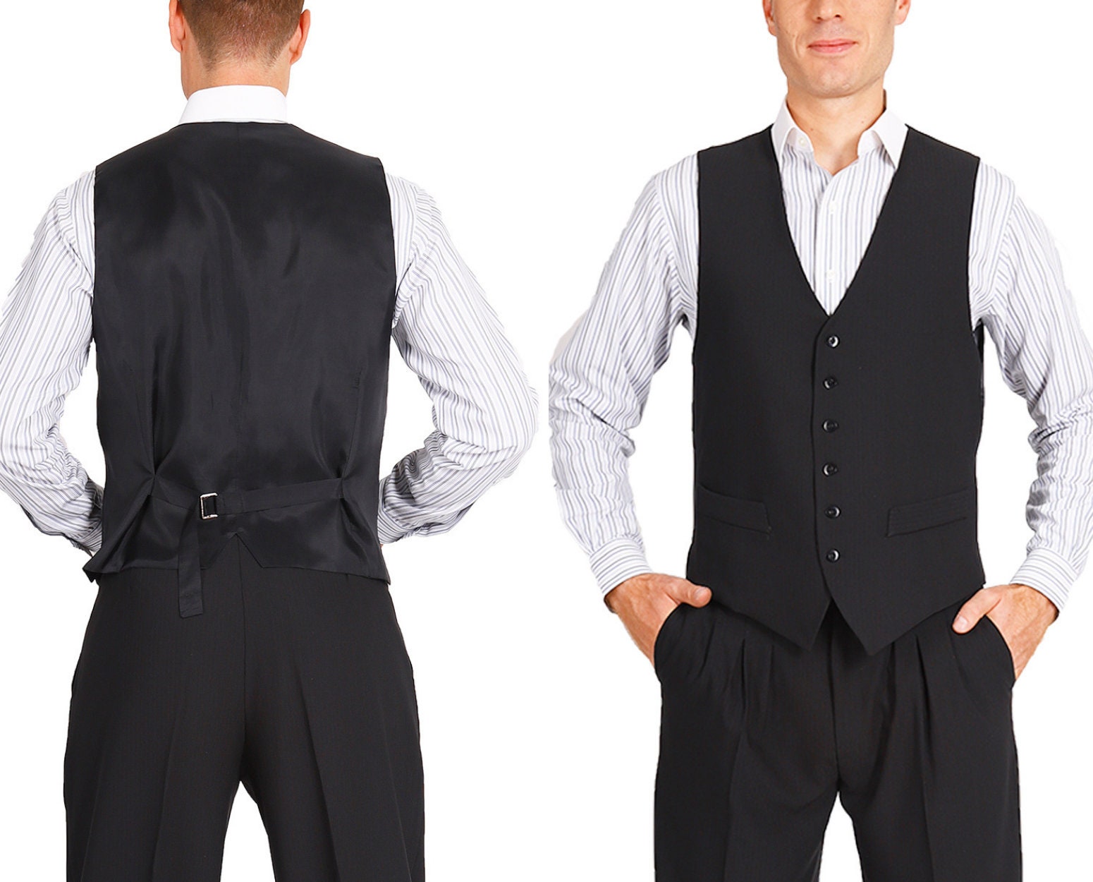 men vest black