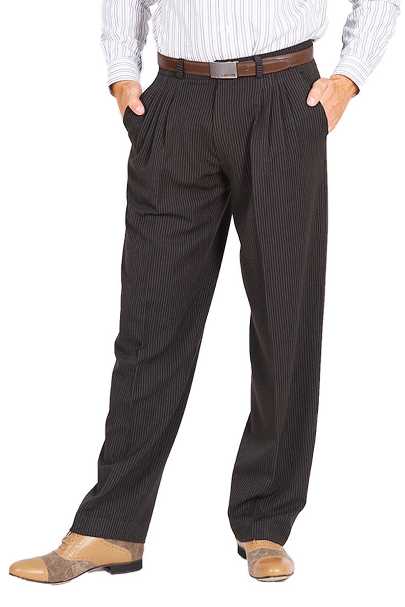 mens 1930s high waisted trousers