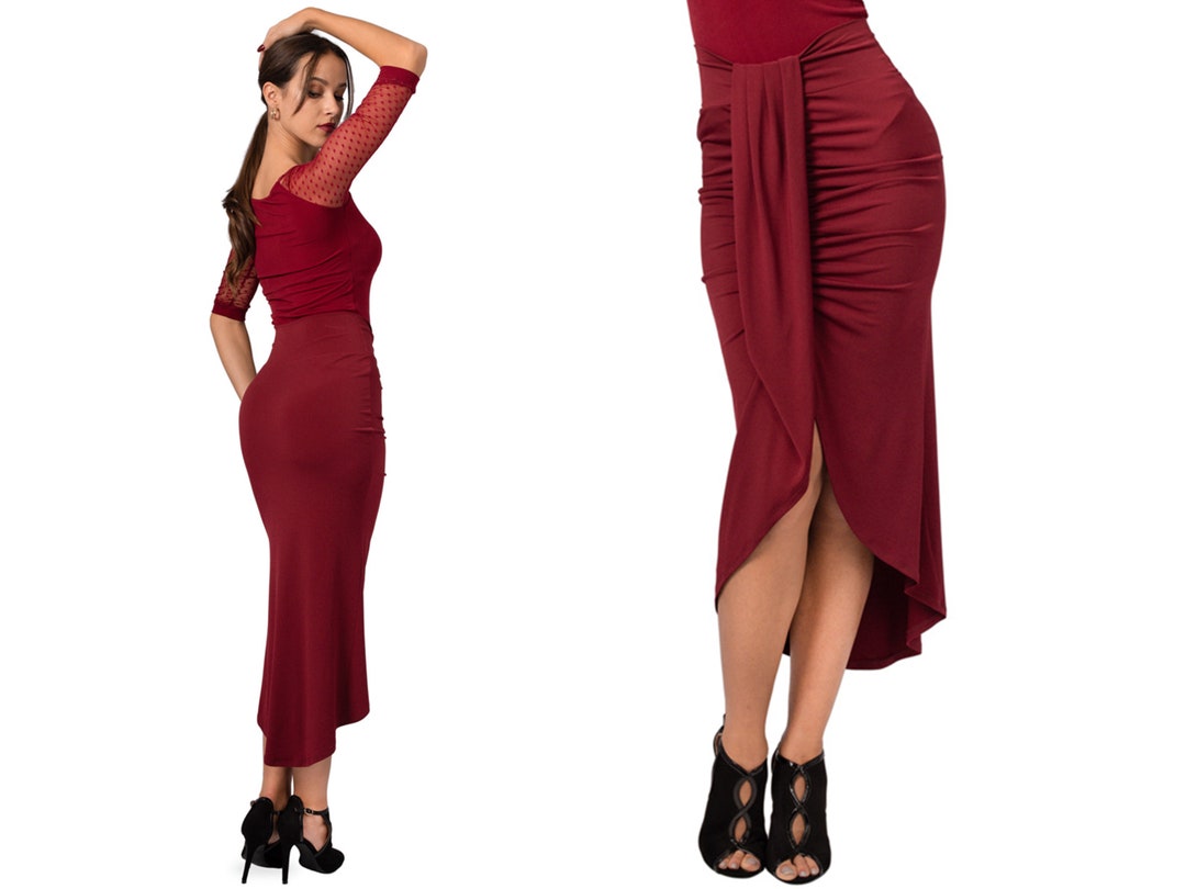 Egyptian Wrap Midi Skirt Modern Schenti Skirt Argentine Etsy