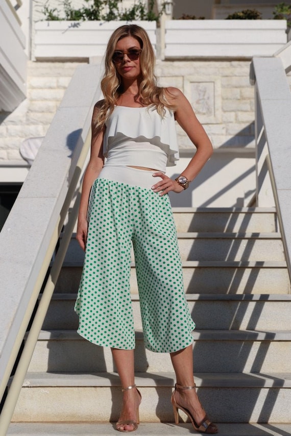Dunnes Stores | White Poplin Cropped Trousers