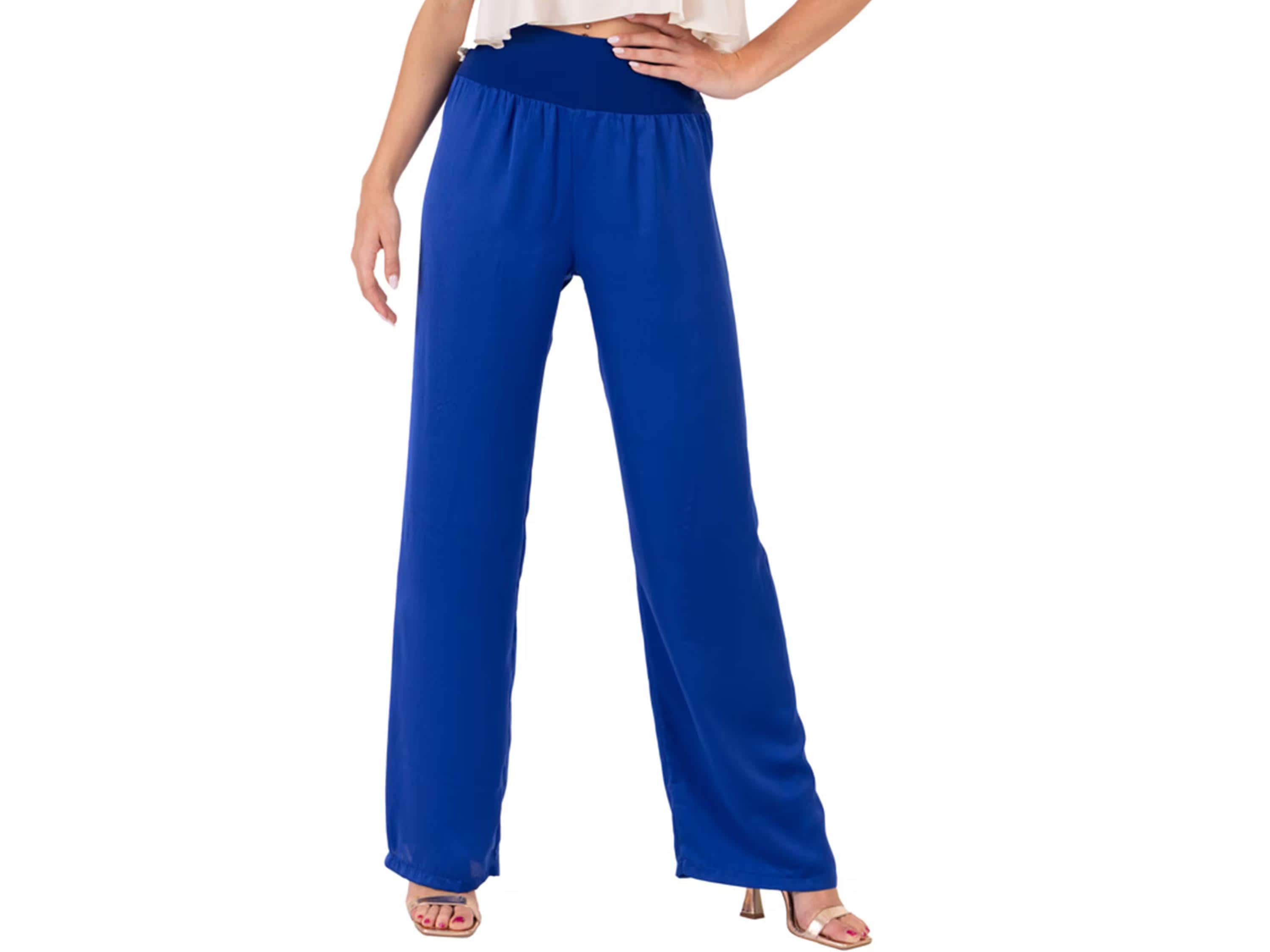 Pantaloni Da Ballo Latino Uomo - Eleganti Flare Per Salsa Tango Con Vita Alta E Strisce Di Satin - Foto 5