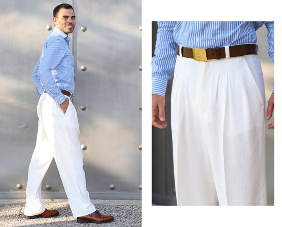 mens summer linen trousers