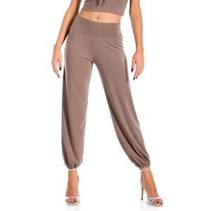 Babucha Tango dance pants with gathered ankle cuffs