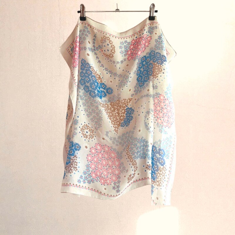 60’s Woven Retro Floral Scarf main image 1