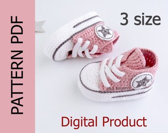 crochet converse newborn high tops