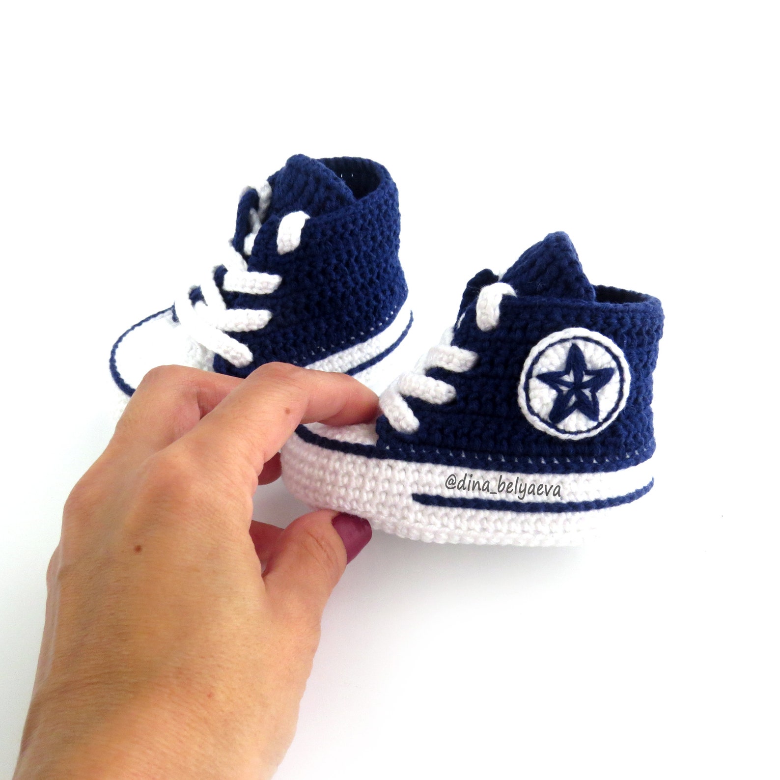 Crochet PATTERN PDF Converse sneakers Baby shoes pattern Etsy