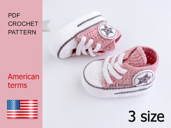 converse shoes crochet pattern