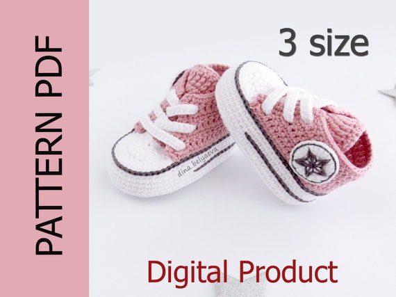 crochet converse baby shoes