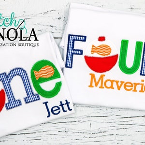 Fishing Bobber Birthday Applique, Fishing One , O-fishally One, 1st Birthday Fishing Theme, Fish Applique