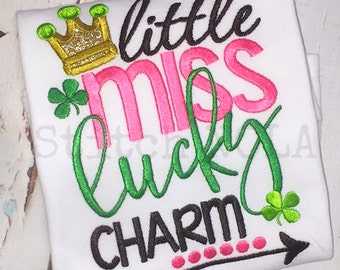 Little Miss Lucky Charm Shirt or Bodysuit