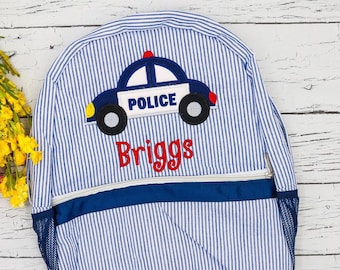 police car backpack