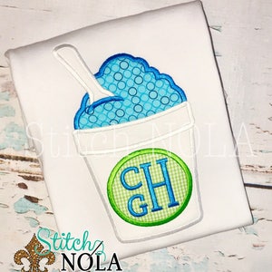 Snowball Monogram Bubble, Tee, Gown, Romper or Bodysuit