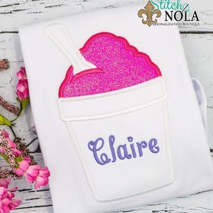 Snowball Applique, Snoball, Snocone, Snowball Shirt, Snoball Tee