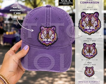Tiger Head Sequin Adhesive Patch
