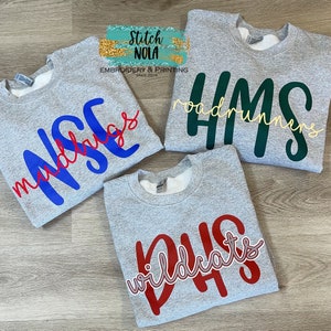 Spirit Printed Sweatshirt, Team Spirit, Spirit Shirt, School Shirt, School Sweatshirt, Varsity Sweatshirt