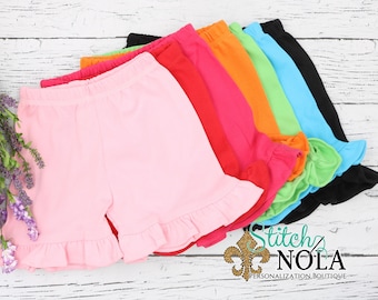 Ruffle Shorts, Girl Shorts, Summer Shorts, Toddler Shorts, Youth Shorts