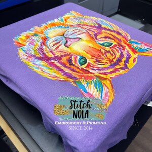 Colorful Tiger Printed Tee