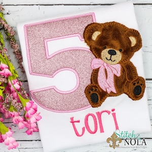 Teddy Bear Birthday  Shirt, Bodysuit, Bubble, Romper or Dress