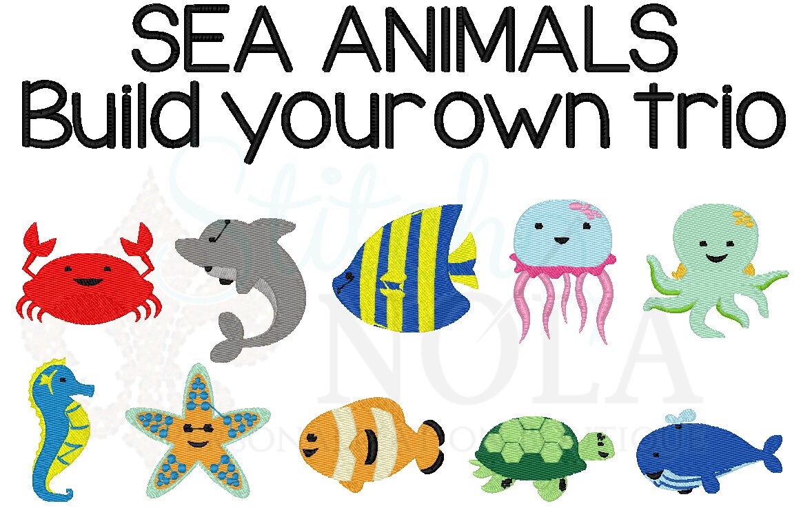 Sea Animals Chart With Names