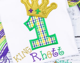 Mardi Gras Birthday Shirt