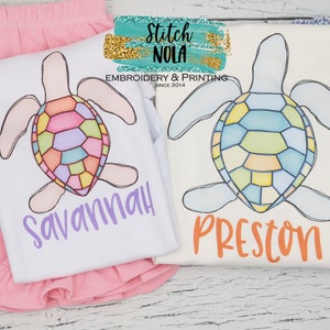 Personalized Sea Turtle Printed Shirt