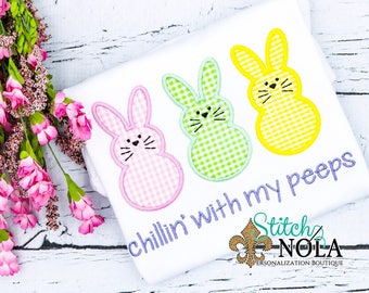 Chillin' with my Peeps Bunny Shirt, Gown or Bodysuit-Boy or Girl