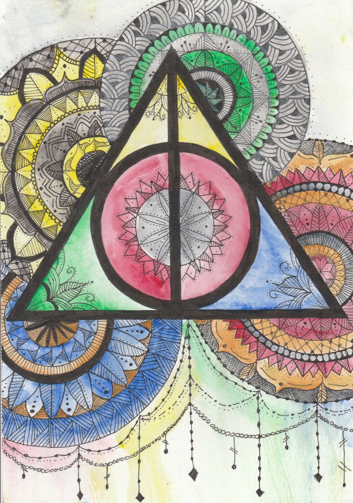 Harry Potter Mandala Print | Etsy