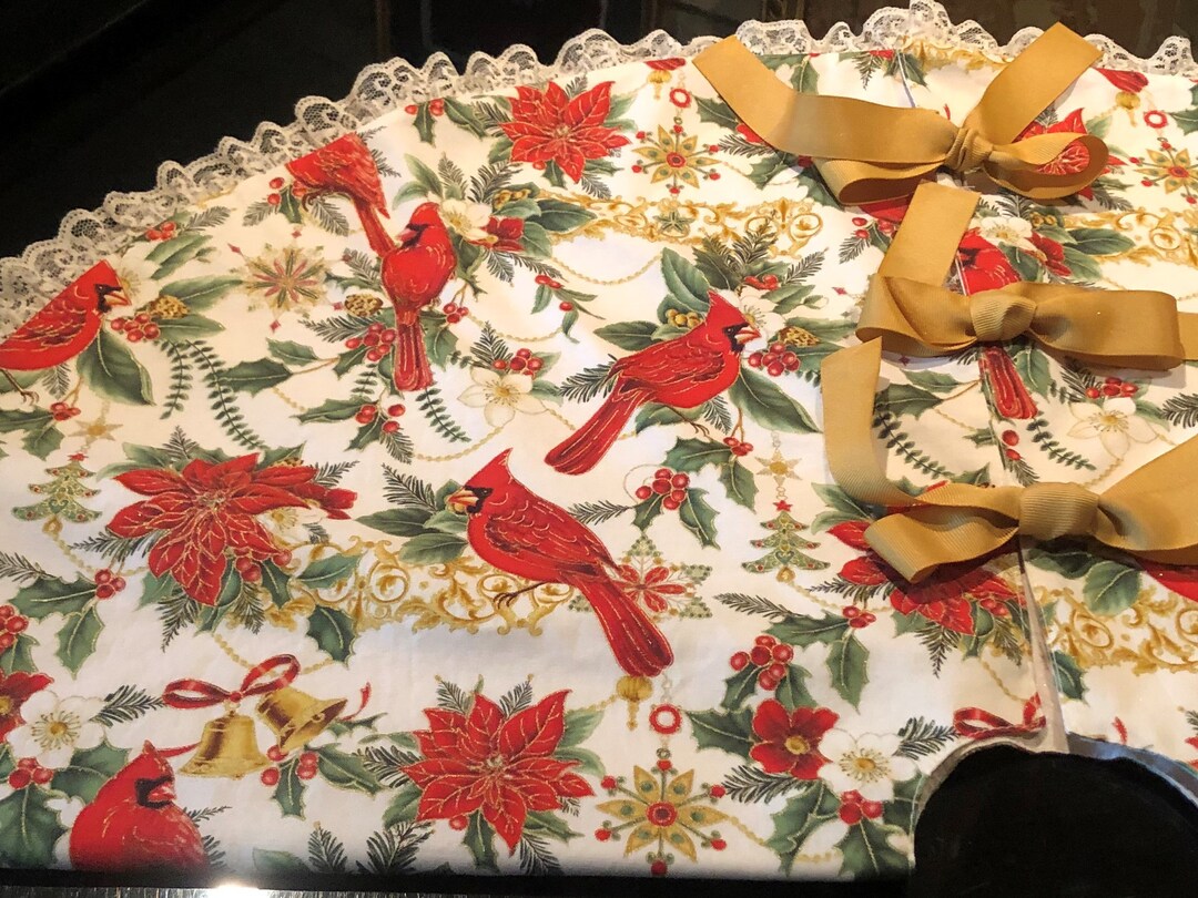 24 30 Christmas Tree Skirt Handmade Christmas Tree Etsy