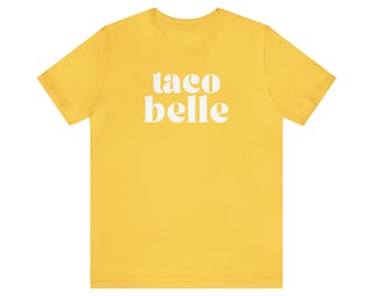 Taco belle Bella Canvas Unisex Jersey Kurzarm T-Shirt Top T-Shirt